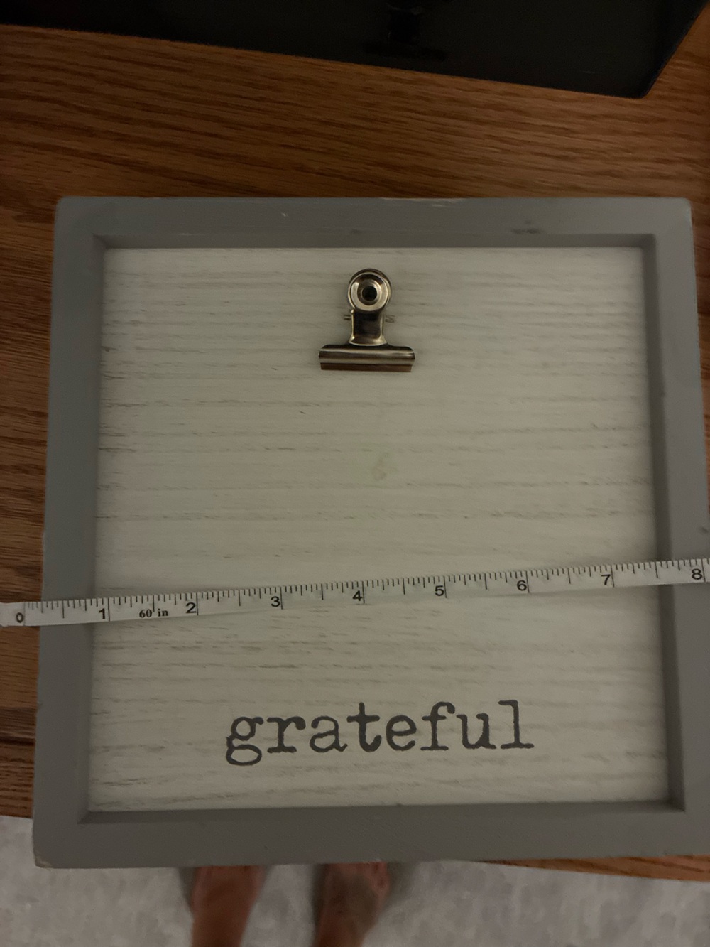 Sheffield Home Gray and White Picture Frame with Easel or Hanging Back
